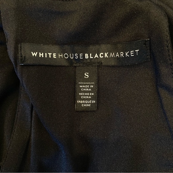 White House Black Market Black Studded Tank Blouse Small - Picture 11 of 14